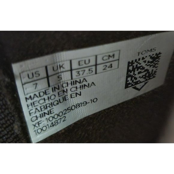 Toms 7 Brown Chunky Wedge Zebra Print Booties Ankle Boots KELSEY Leather - Picture 8 of 10